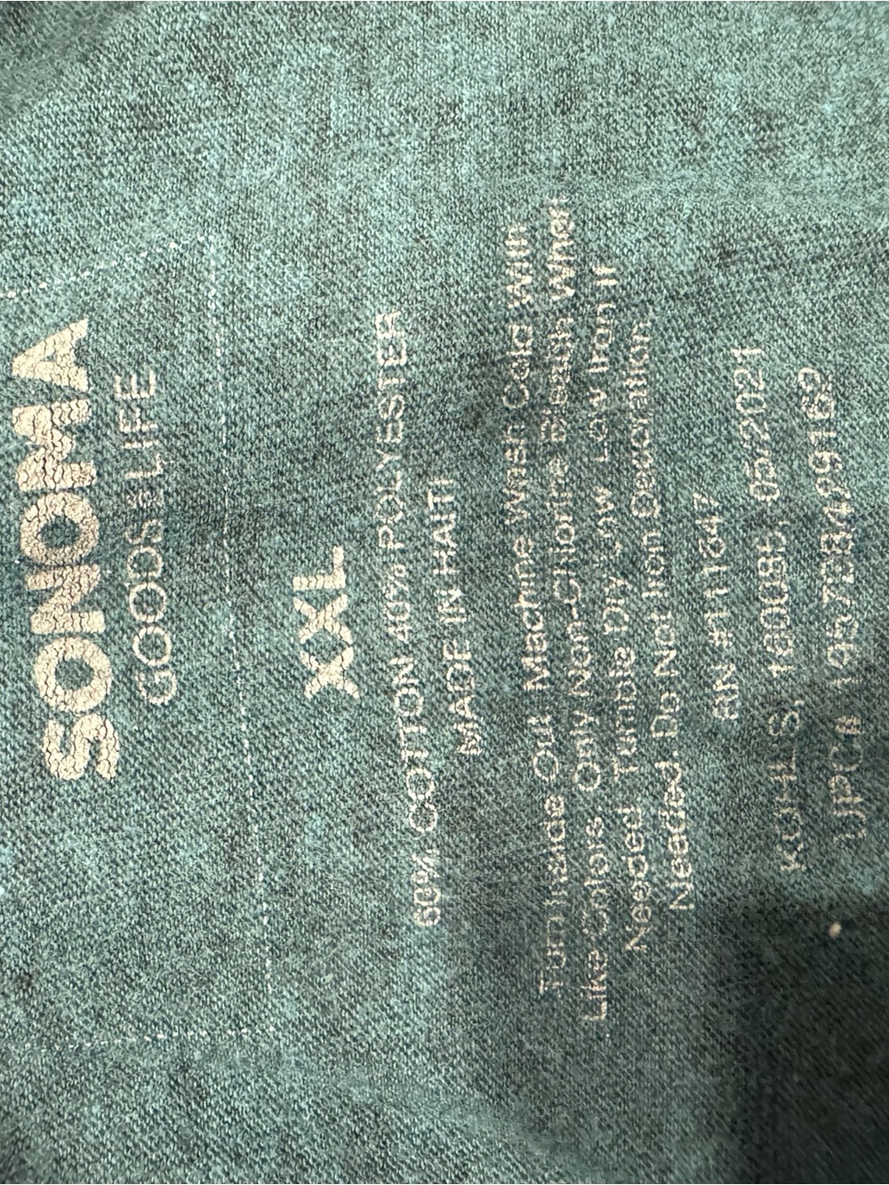 Men's Teal Graphic Mountain Crew Neck T-Shirt - Picture 4 of 4